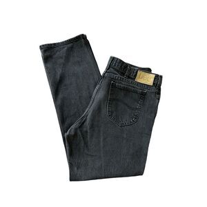 Vintage Lee Genuine Jeans Men's Size 40x32 Black Denim Classic